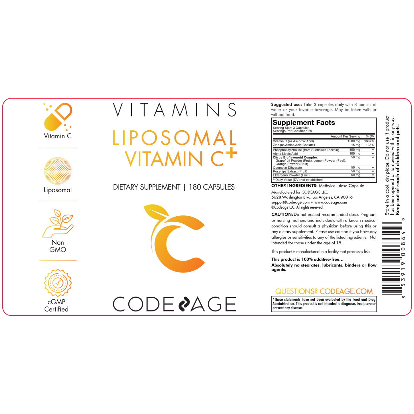 Liposomal Vitamin C 1500 mg