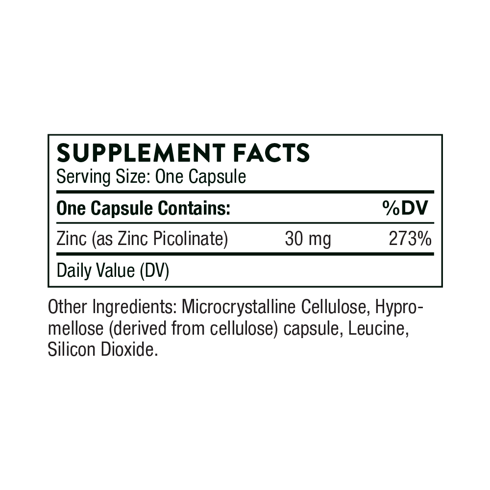 Zinc Picolinate 30 mg 180 ct